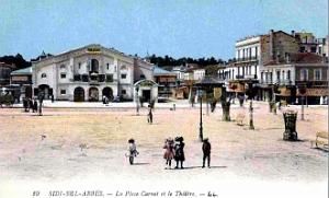 Sidi-Bel-Abbes - Place Carnot et Theatre